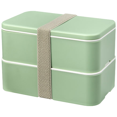 Lunch-box promotionnelle à deux blocs MIYO Renew Vert d'eau et Vert d'eau